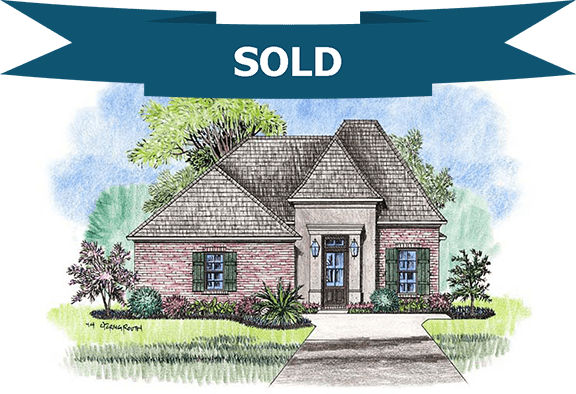 1241 Deer Park is now sold but can be built in Bedico Creek Community in Madisonville. This is a three bedroom, three bath home with 1949 living square feet.
