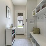 This mudroom is off the side entry door that opens into the mudroom.
