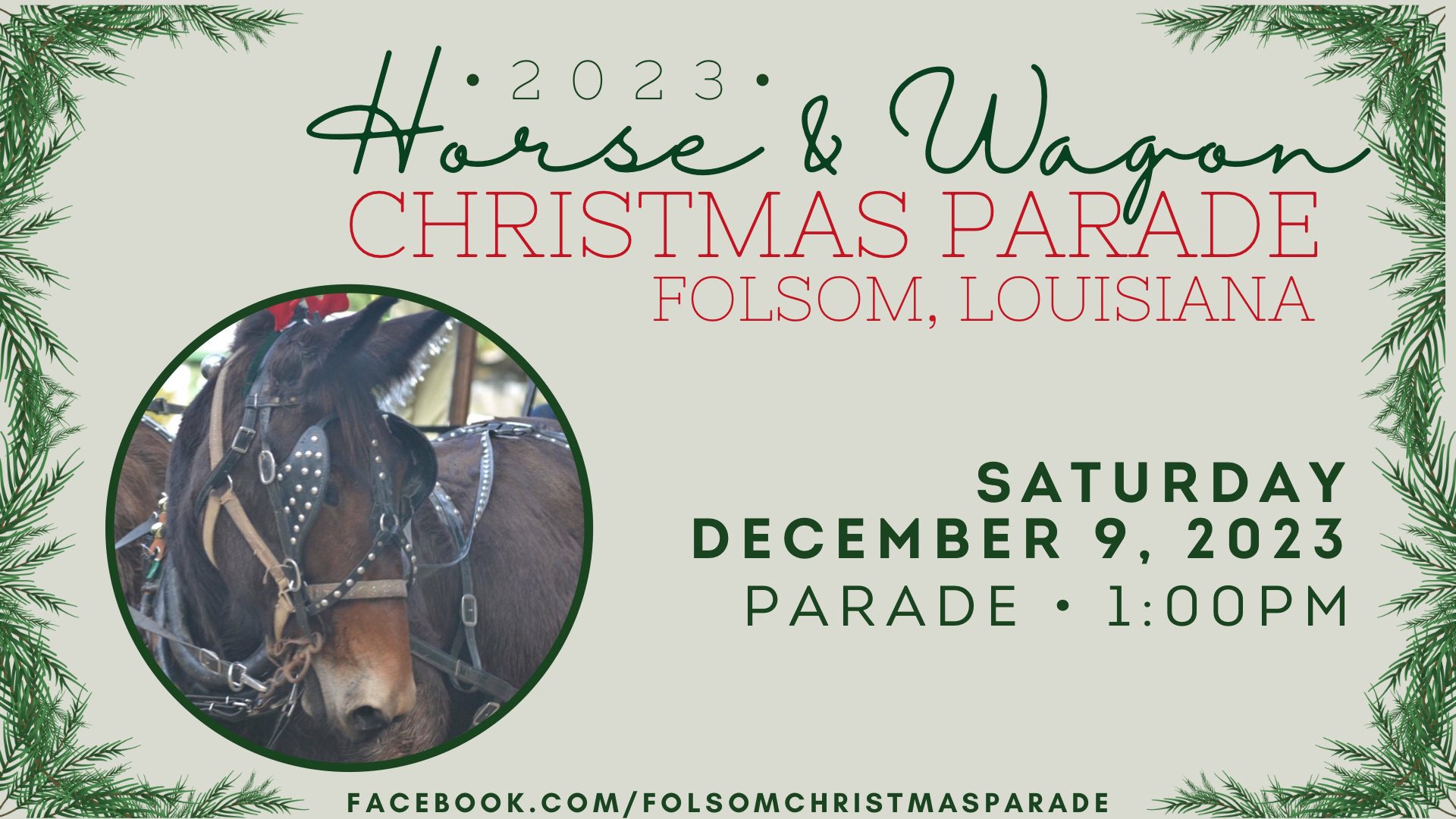 2023 Folsom Horse & Wagon Christmas Parade, December 9, 2023 Bedico