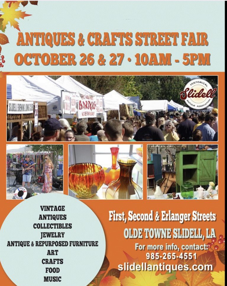 Slidell Street Fair Fall 2024, October 26 & 27, 2024 Bedico Creek